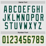 Custom Name and Number Personalized Green-Gold Hockey Jersey - White Team Jersey Personalized White Green-Gold Hockey Jersey