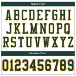 Personalized Green-Gold Authentic Football Jersey, White Mesh Design Personalized White Green-Gold Mesh Authentic Football