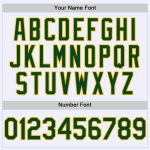 Personalized Green-Gold Mesh Authentic Baseball Jersey - White Throwback Style Personalized White Green-Gold Mesh Authentic