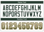 Custom Green and Gold Mesh Drift Football Jersey with Personalized Name and Number - Team Apparel Personalized White Green-Gold