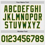 Custom White Green-Gold Unisex Softball Jersey - Personalized Two-Button Design Personalized White Green-Gold Two-Button