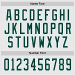 Custom Name and Number Personalized Hockey Jersey in White and Green Personalized White Green Hockey Jersey Team Custom Name