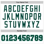Customizable Authentic Throwback Basketball Jersey - Personalized White & Kelly Green with Custom Name and Number Personalized