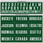 Custom Name and Number Personalized Baseball Jersey - White Green Medium Pink Authentic Team Jersey Personalized White Green-Medium