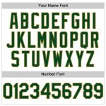 Custom Name and Number Authentic Baseball Jersey - Personalized White Green-Old Gold Line Team Jersey Personalized White