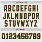 Custom Team Name and Number Baseball Jersey - Personalized White Green-Orange Authentic Jersey Personalized White Green-Orange