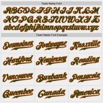 Custom Team Name and Number Baseball Jersey - Personalized White Green-Orange Authentic Jersey Personalized White Green-Orange