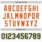 Custom Name Number Personalized Baseball Jersey White Green-Orange Authentic Raglan Sleeves Personalized White Green-Orange