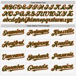 Custom Authentic Sleeveless Baseball Jersey - Personalized Green-Orange with Name & Number Personalized White Green-Orange