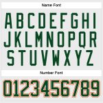 Custom Name Number Hockey Jersey - Personalized White Green Orange Lace Team Jersey Personalized White Green-Orange Hockey
