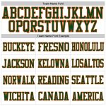 Customizable Football Jersey - Personalized White Green-Orange Mesh with Name & Number - Authentic Team Apparel Personalized