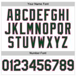 Custom Baseball Jersey with Personalized Name and Number - Authentic White Green-Pink Line Design Personalized White Green-Pink