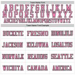Custom Personalized Football Jersey - White Green Pink Mesh with Team Name and Number Personalized White Green-Pink Mesh