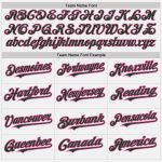 Personalized Green-Pink Pinstripe Baseball Jersey Custom Name & Number - Authentic Team Apparel Personalized White (Green