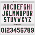 Personalized Green-Pink Pinstripe Baseball Jersey Custom Name & Number - Authentic Team Apparel Personalized White (Green