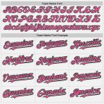 Custom Name and Number Unisex Softball Jersey - Personalized White Green Pinstripe Two-Button Design Personalized White Green