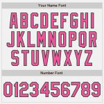 Custom Name and Number Unisex Softball Jersey - Personalized White Green Pinstripe Two-Button Design Personalized White Green