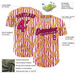 Custom Name and Number Tropical Anthurium Flower Baseball Jersey - Personalized 3D Hot Pink and Black Design Personalized