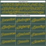Custom Split Fashion Basketball Jersey - Personalized White Hunter Green Gold - Team Name & Number Personalized White Hunter