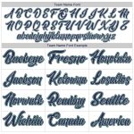 Custom Authentic Basketball Jersey Personalized Team Name & Number - White Hunter Green Navy Personalized White Hunter Green-Navy