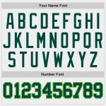 Custom Name and Number Basketball Jersey - Personalized Authentic White Hunter Green-Neon Green Throwback Design Personalized