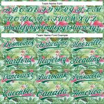 Custom Name Number Baseball Jersey Flamingo Hawaii Palm Leaves 3D Pattern Personalized White Kelly Green Design Personalized