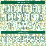 Custom Dollar Sign Money Theme T-Shirt with 3D Pattern, Personalized Team Name & Number - Kelly Green & White Personalized