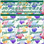 Personalized 3D Pattern Flowers Performance T-Shirt in White and Kelly Green Personalized White Kelly Green 3D Pattern Design