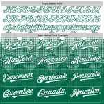 Custom Gradient Square Shapes Baseball Jersey - Personalized White Kelly Green 3D Pattern with Team Name and Number Personalized