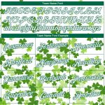 Custom St. Patricks Day Performance T-Shirt with 3D Pattern, Personalized in White and Kelly Green - Team Name & Number Personalized