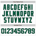 Custom Name and Number Authentic Baseball Jersey - Personalized 3D Abstract Splash Design in White, Kelly Green, and Black