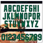Custom Name and Number 3D Pattern Cowboy Rodeo Performance T-Shirt - Personalized White Kelly Green-Black Design Personalized