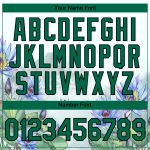 Custom Name and Number 3D Floral Performance T-Shirt in White and Kelly Green-Black Design Personalized White Kelly Green-Black