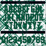Custom Tropical Hawaii Trees Performance T-Shirt with Team Name and Number in White Kelly Green-Black Personalized White