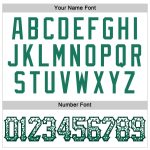 Custom Name and Number Authentic Baseball Jersey in White, Kelly Green, and Black - Drift Fashion Team Jersey Personalized