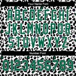 Custom Name Number Bomber Jacket - Personalized Leopard Print Varsity Letterman Jacket in White Kelly Green-Black 3D Pattern Design