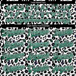 Custom Name Number Bomber Jacket - Personalized Leopard Print Varsity Letterman Jacket in White Kelly Green-Black 3D Pattern Design