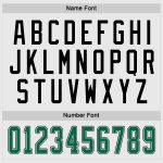 Personalized Green Black Hockey Jersey for Men, Women, Kids - Custom White Jersey Personalized White Kelly Green-Black Hockey