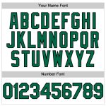 Custom Authentic Baseball Jersey Personalized with Team Name & Number - White Kelly Green-Black Line Personalized White Kelly