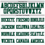 Personalized Green Black Mesh Authentic Football Jersey - Custom White Design Personalized White Kelly Green-Black Mesh Authentic