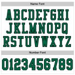 Personalized Green Black Mesh Authentic Football Jersey - Custom White Design Personalized White Kelly Green-Black Mesh Authentic