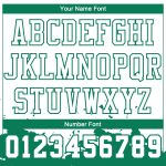 Custom Basketball Jersey with Personalized Name and Number - White Kelly Green Color Splash Round Neck Sublimation Suit Personalized