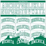 Custom Basketball Jersey with Personalized Name and Number - White Kelly Green Color Splash Round Neck Sublimation Suit Personalized