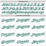 Custom Personalized Baseball Jersey with Pineapple Skull Design, White and Kelly Green, Authentic Team Name and Number Personalized