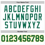 Personalized Green and Gold Throwback Basketball Jersey - White Authentic Design Personalized White Kelly Green-Gold Authentic