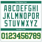 Custom Personalized Basketball Jersey - White Kelly Green Gold, Authentic Throwback with Name & Number Personalized White