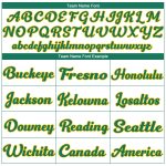 Custom Personalized Basketball Jersey - White Kelly Green Gold, Authentic Throwback with Name & Number Personalized White