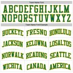 Personalized Green and Gold Throwback Basketball Jersey - White Authentic Design Personalized White Kelly Green-Gold Authentic