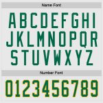 Personalized Green Gold Hockey Jersey - Customizable White Uniform Jersey Personalized White Kelly Green-Gold Hockey Jersey