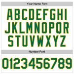 Custom Name and Number Authentic Baseball Jersey - Personalized White Kelly Green Gold Line Personalized White Kelly Green-Gold